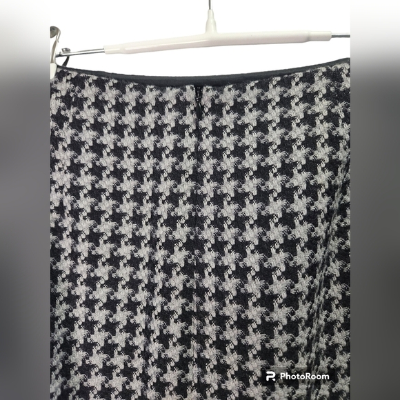 Brooks Brothers Wool Blend Petite Houndstooth Pencil Skirt 10P - Picture 4 of 9